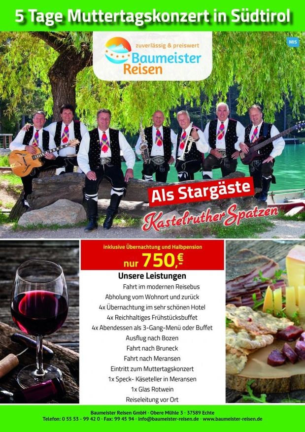 Muttertagskonzert in Südtirol