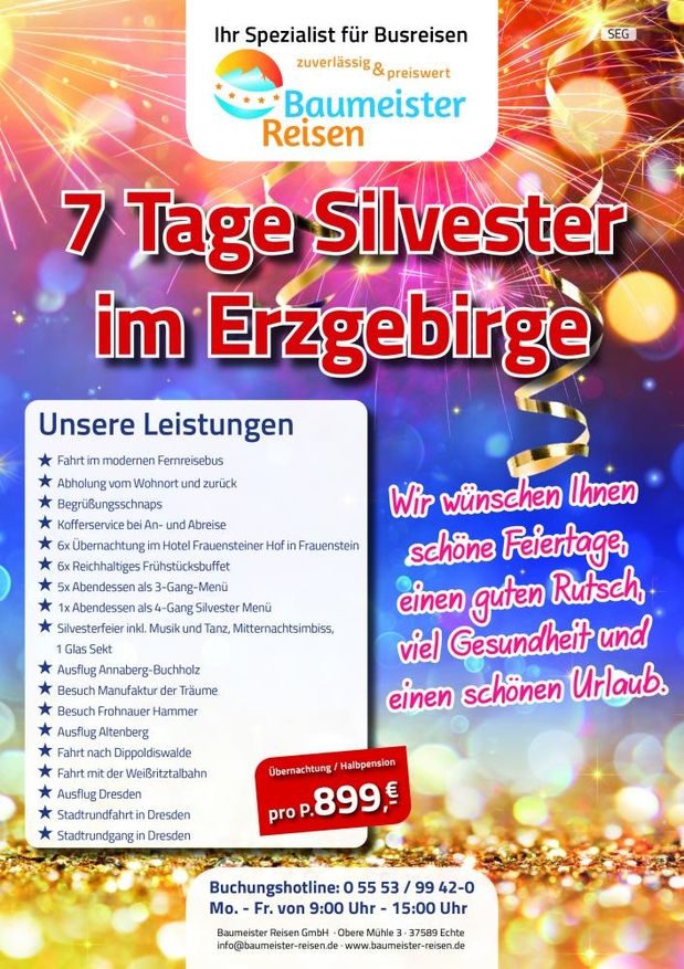 Silvester im Erzgebirge