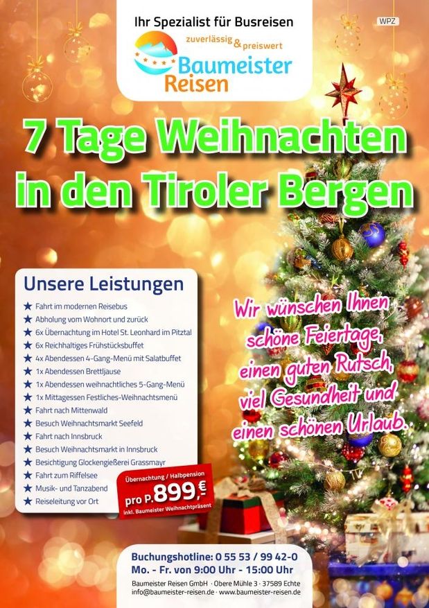 Weihnachten in den Tiroler Bergen