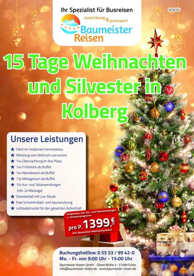 Weihnachten und Silvester in Kolberg
