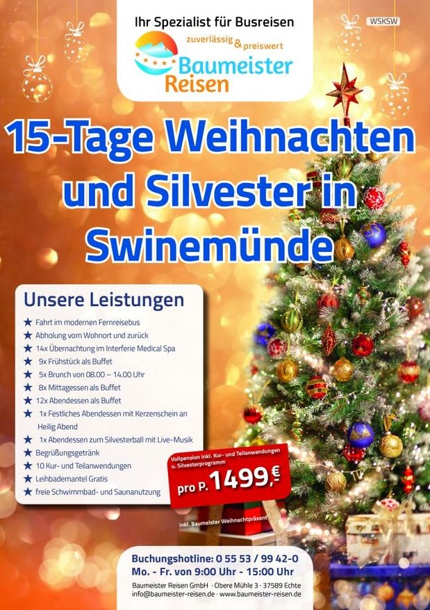 Weihnachten und Silvester in Swinemünde